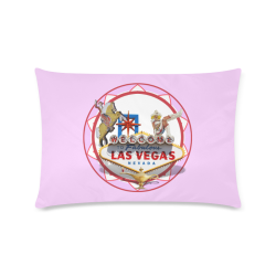 LasVegasIcons Poker Chip - Pink Custom Zippered Pillow Case 16"x24"(Twin Sides)
