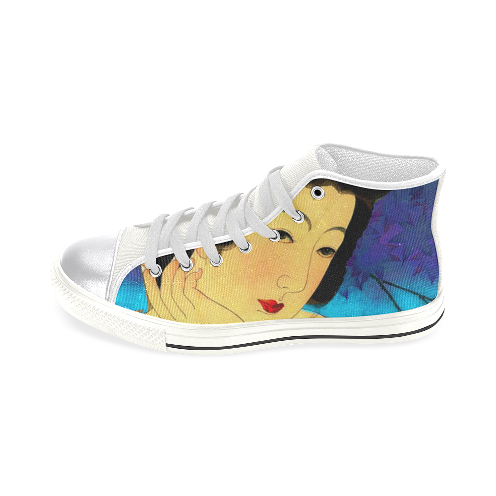 YOUNG BRIDE Women's Classic High Top Canvas Shoes (Model 017)