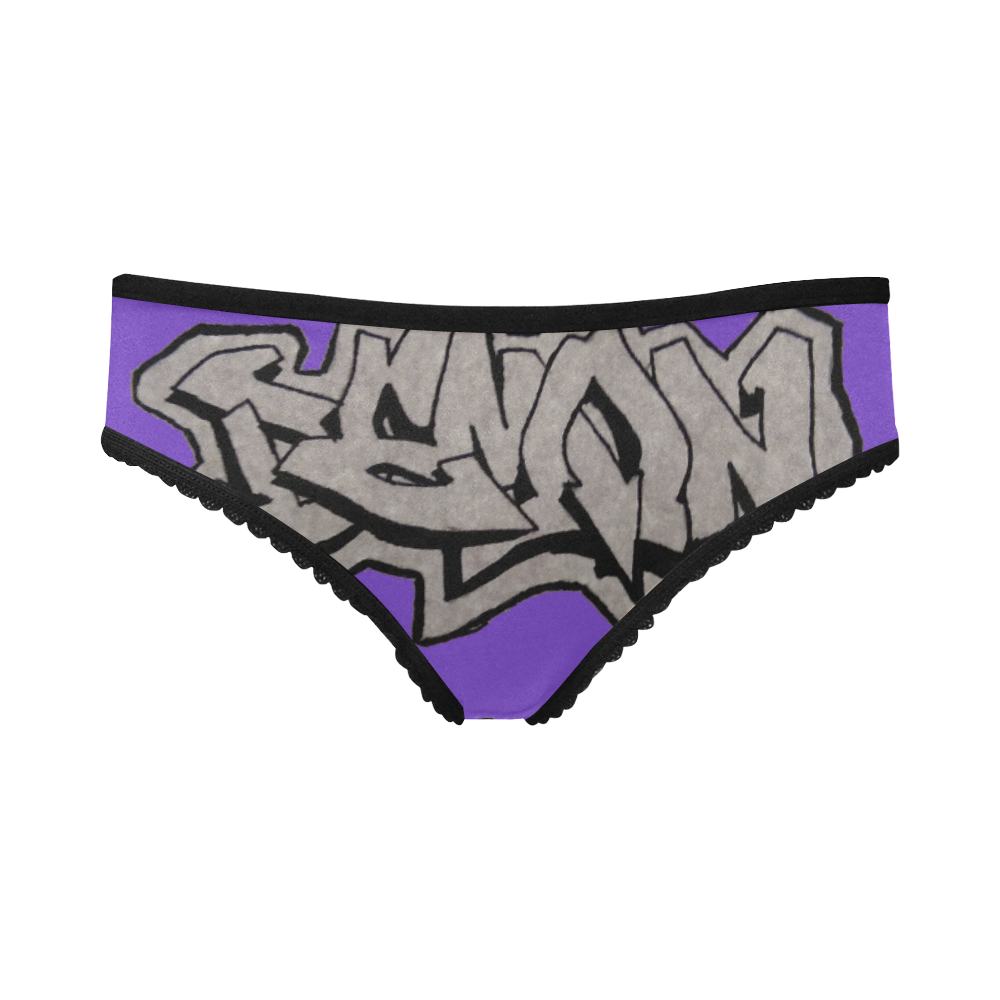 Graffiti Demon Panties (Purple) Women's All Over Print Girl Briefs (Model L14)