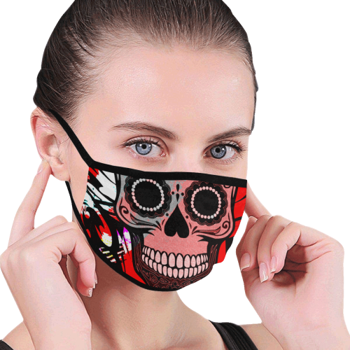 SKULL CULT RED MASK Mouth Mask