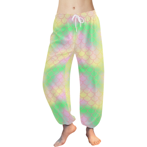 Pastel Mermaid Women's All Over Print Harem Pants (Model L18)