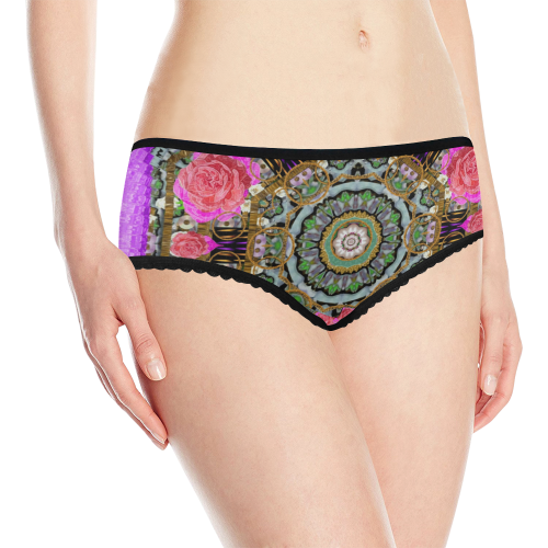 roses in a color cascade of freedom and peace Women's All Over Print Classic Briefs (Model L13)