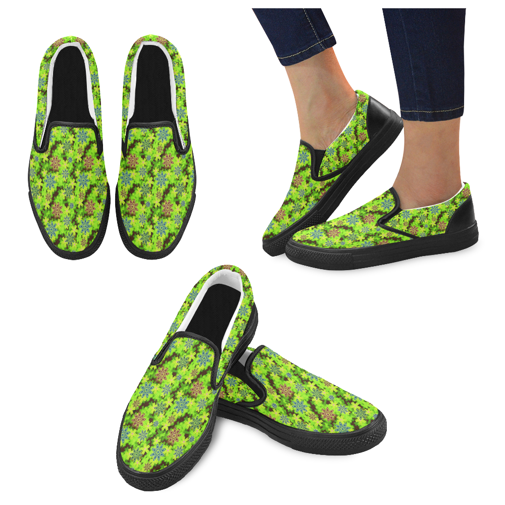 53st Women's Unusual Slip-on Canvas Shoes (Model 019)