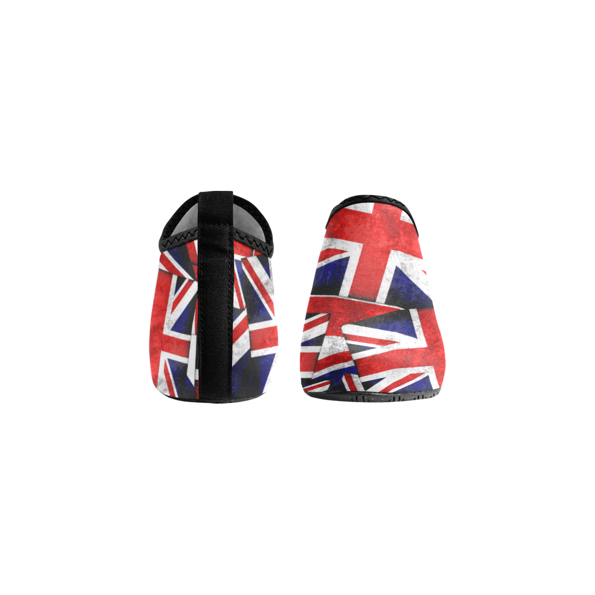 Union Jack British UK Flag Kids' Slip-On Water Shoes (Model 056)