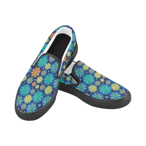 zappwaits 05 - Good afternoon! Women's Slip-on Canvas Shoes (Model 019)