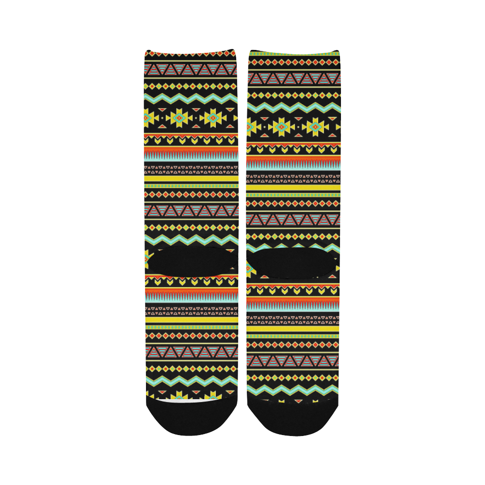 bright tribal Women's Custom Socks