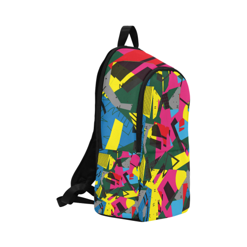 Crolorful shapes Fabric Backpack for Adult (Model 1659)