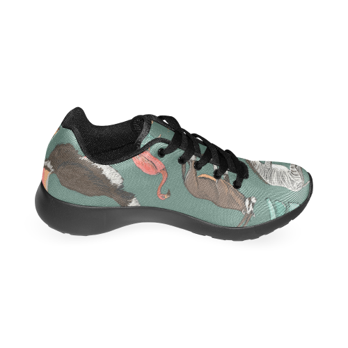Hand drawn animal planet illustration such as elep Men’s Running Shoes (Model 020)