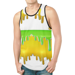 dripping paint in colors New All Over Print Tank Top for Men (Model T46)