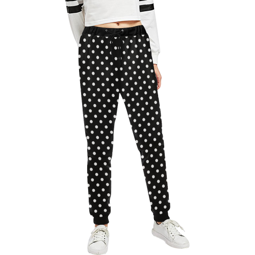 Polka Dotted Unisex All Over Print Sweatpants (Model L11)