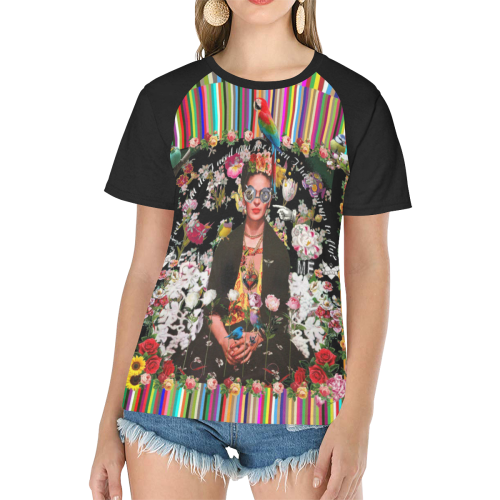 Frida Incognito Women's Raglan T-Shirt/Front Printing (Model T62)