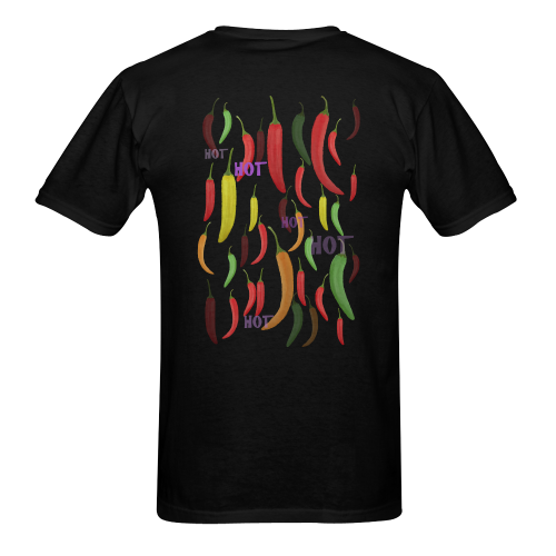 Hot Peppar, chili Men's T-Shirt in USA Size (Two Sides Printing)