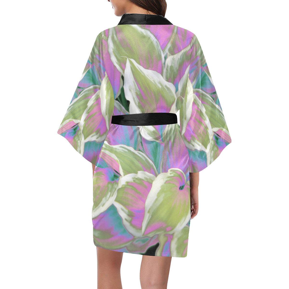 leafs_abstract 07 Kimono Robe