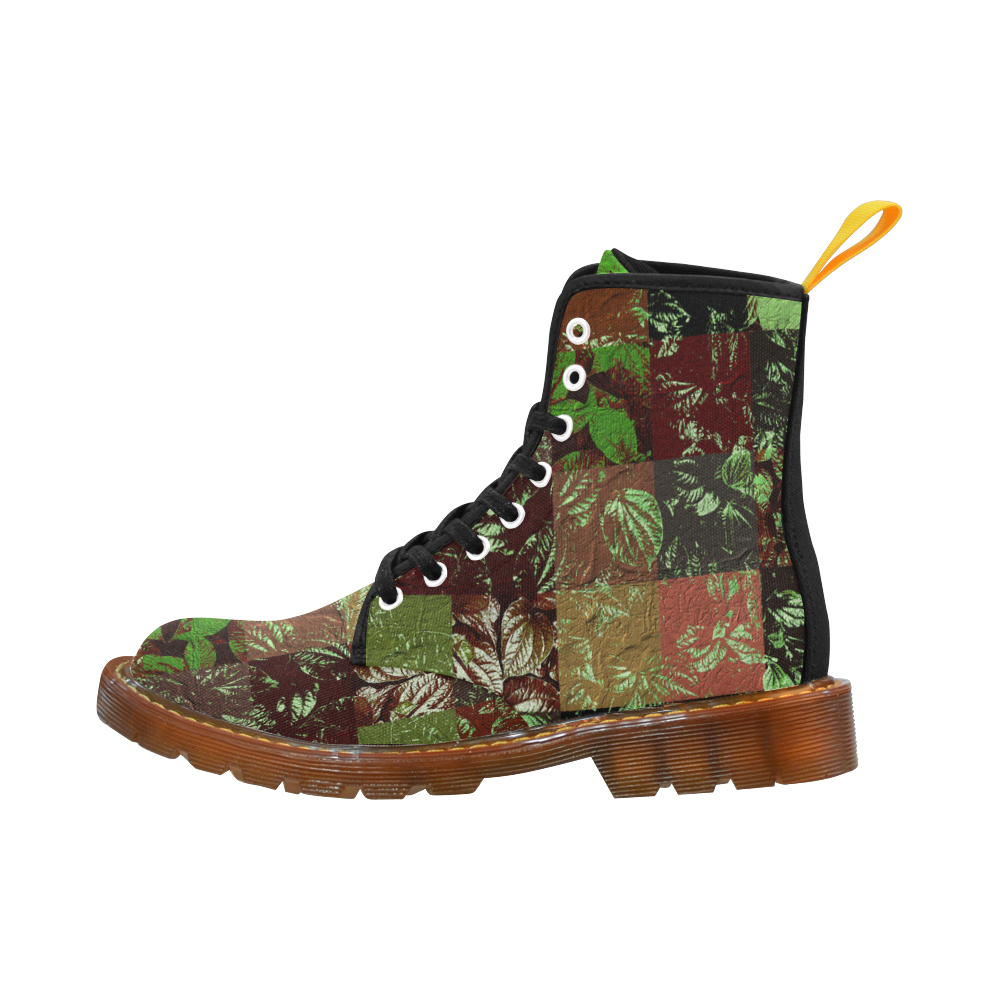 Foliage Patchwork #4 by Jera Nour Martin Boots For Men Model 1203H