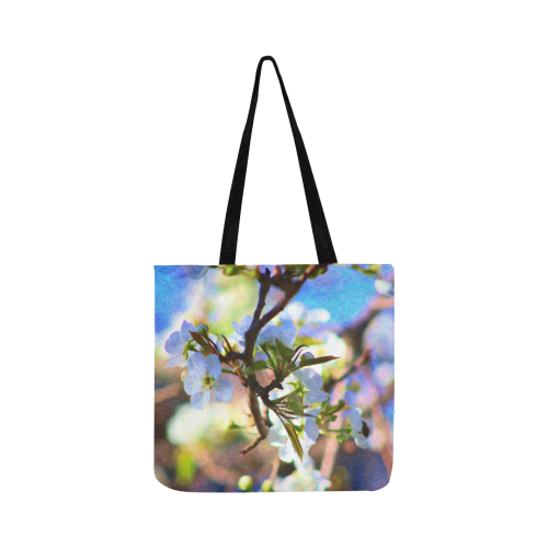 Pear Tree Blossoms Reusable Shopping Bag Model 1660 (Two sides)