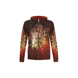 Colorful lion All Over Print Full Zip Hoodie for Kid (Model H14)