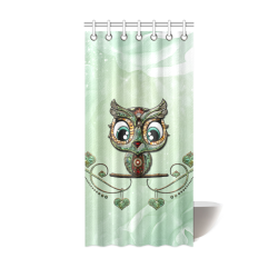 Cute little owl, diamonds Shower Curtain 36"x72"