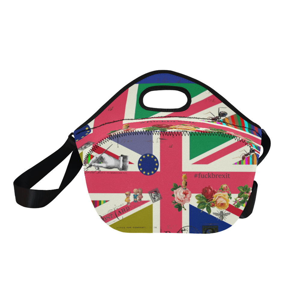 Fck Brexit Neoprene Lunch Bag/Large (Model 1669)