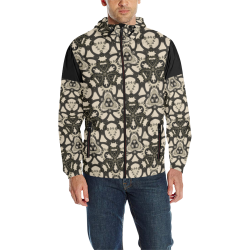 Steampunk Kaleidoscope Quilted Windbreaker for Men All Over Print Quilted Windbreaker for Men (Model H35)