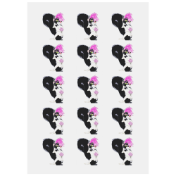 Punk Skunk Bride Personalized Temporary Tattoo (15 Pieces)