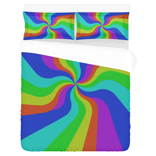 Rainbow storm 3-Piece Bedding Set