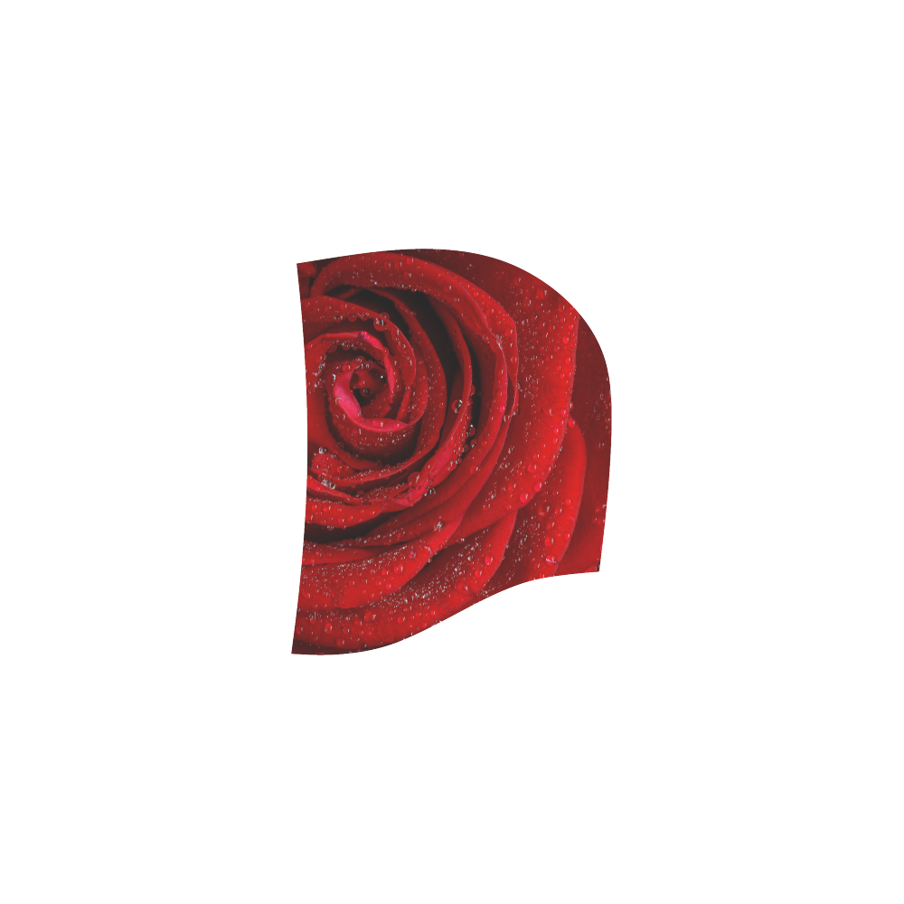 Red rosa All Over Print Sleeveless Hoodie for Women (Model H15)