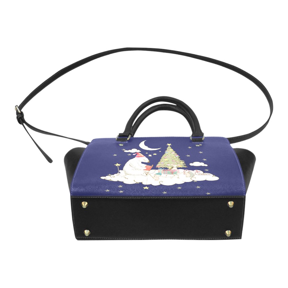 Christmas Bear And Friends Classic Shoulder Handbag (Model 1653)