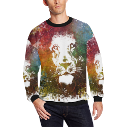 lion jbjart #lion All Over Print Crewneck Sweatshirt for Men/Large (Model H18)