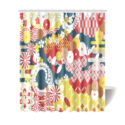 Dancing Color Shower Curtain 72"x84"
