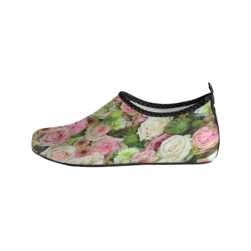 Pastel Pink Roses Women's Slip-On Water Shoes (Model 056)