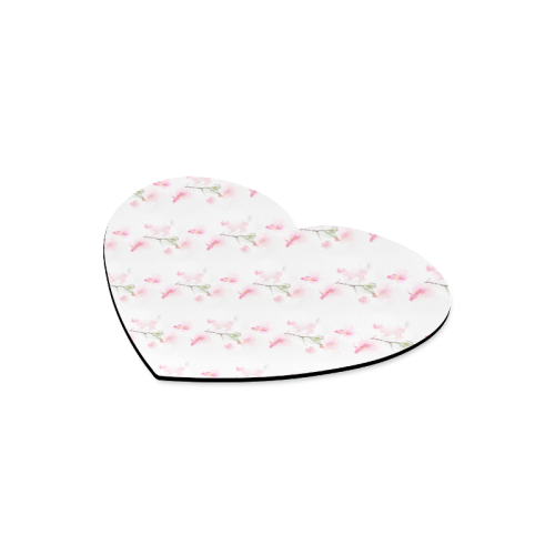 Pattern Orchidées Heart-shaped Mousepad