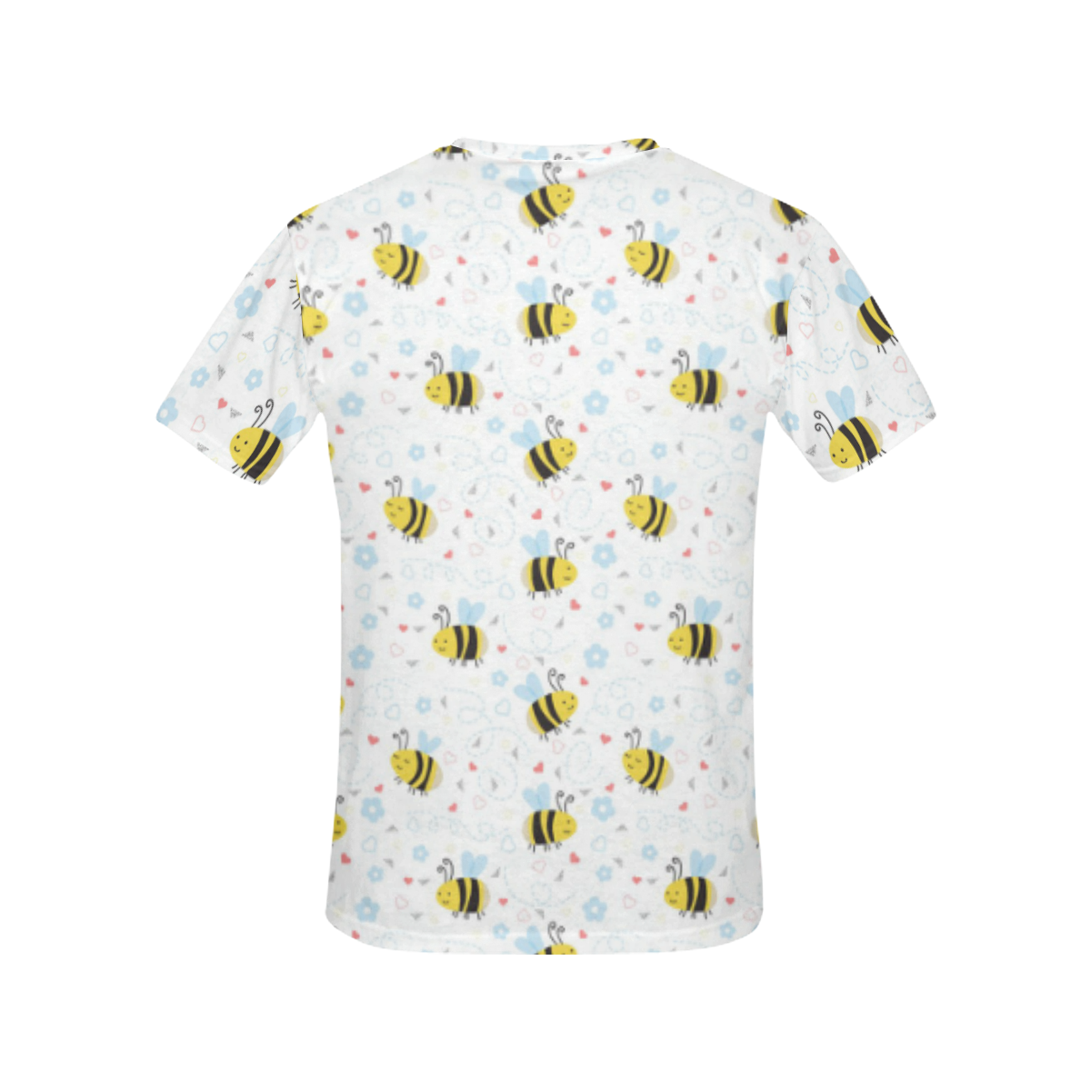 Cute Bee Pattern All Over Print T-Shirt for Women (USA Size) (Model T40)