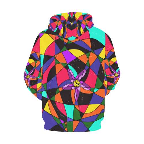 Abstract Design S 2020 All Over Print Hoodie for Women (USA Size) (Model H13)