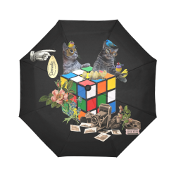 Les Chats d'Evelyne Auto-Foldable Umbrella (Model U04)