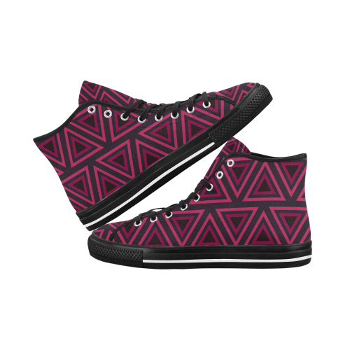 Tribal Ethnic Triangles Vancouver H Men's Canvas Shoes/Large (1013-1)