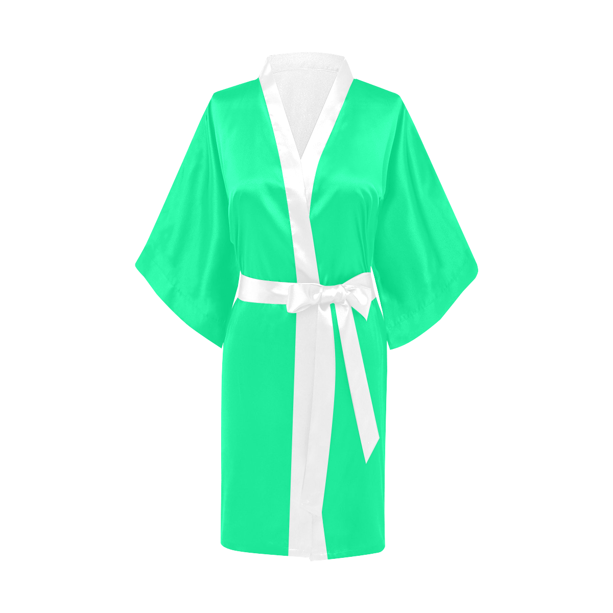 color medium spring green Kimono Robe