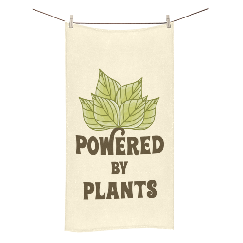 Powered by Plants (vegan) Bath Towel 30"x56"