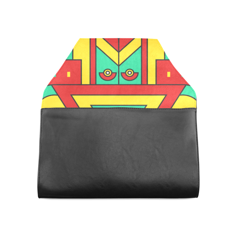 Aztec Spiritual Tribal Clutch Bag (Model 1630)