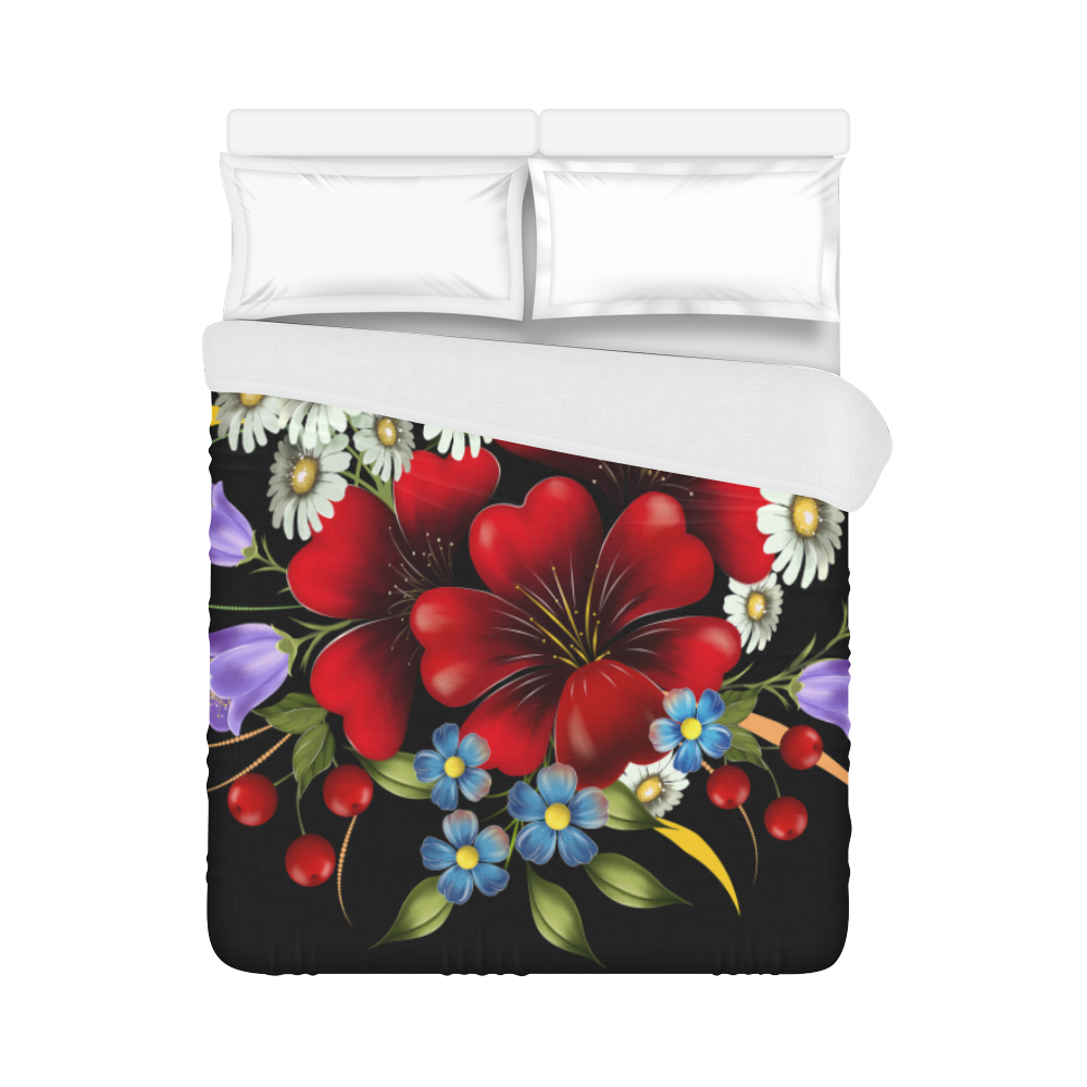 Bouquet Of Flowers Duvet Cover 86"x70" ( All-over-print)