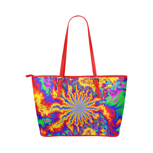 Chaos Leather Tote Bag/Small (Model 1651)