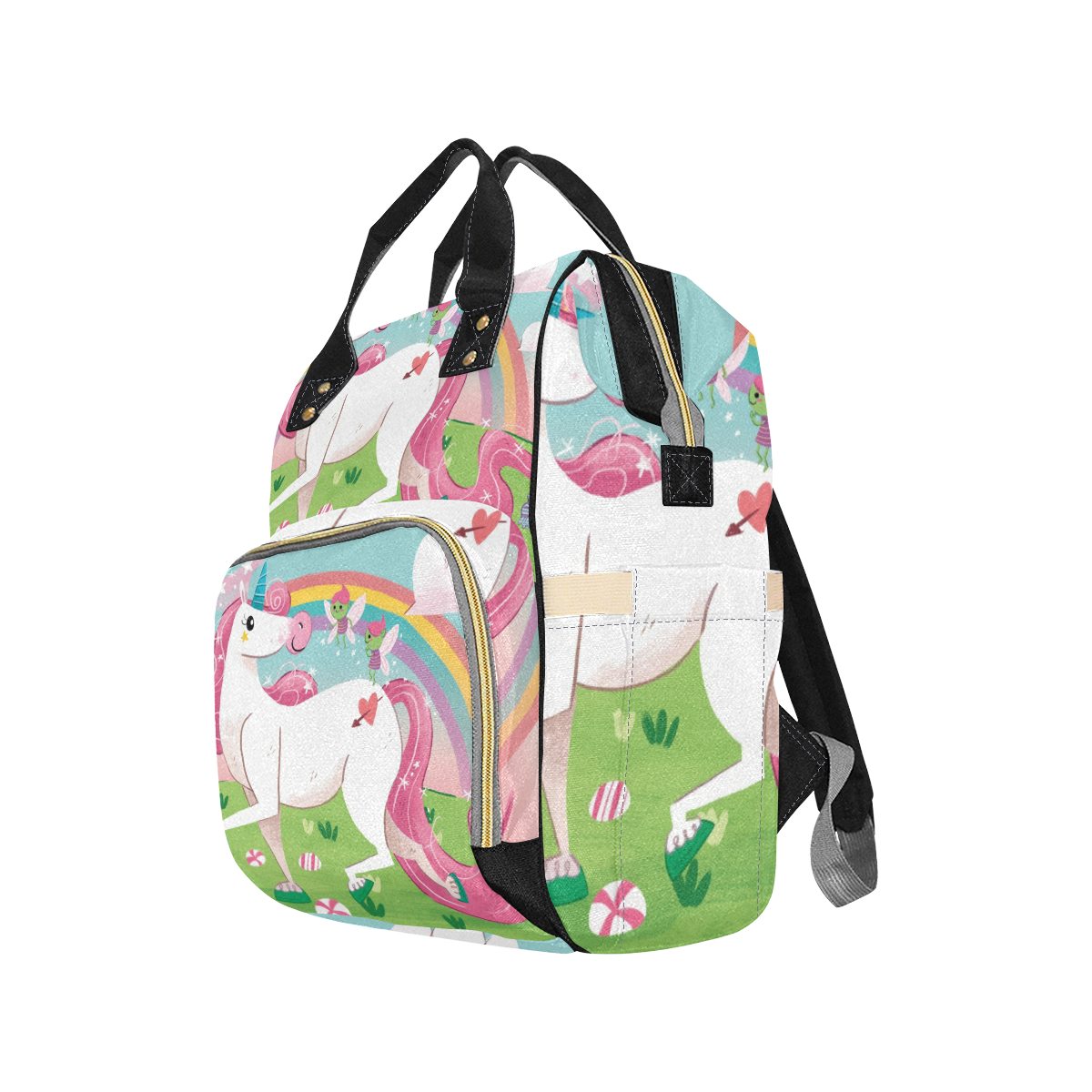 I believe in Unicorns Multi-Function Diaper Backpack/Diaper Bag (Model 1688)