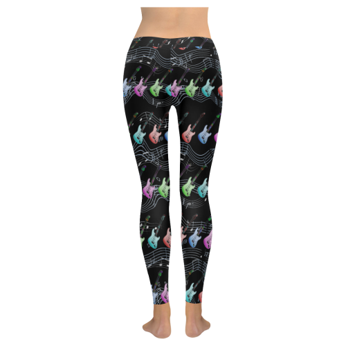 The Music in Me Women's Low Rise Leggings (Invisible Stitch) (Model L05)