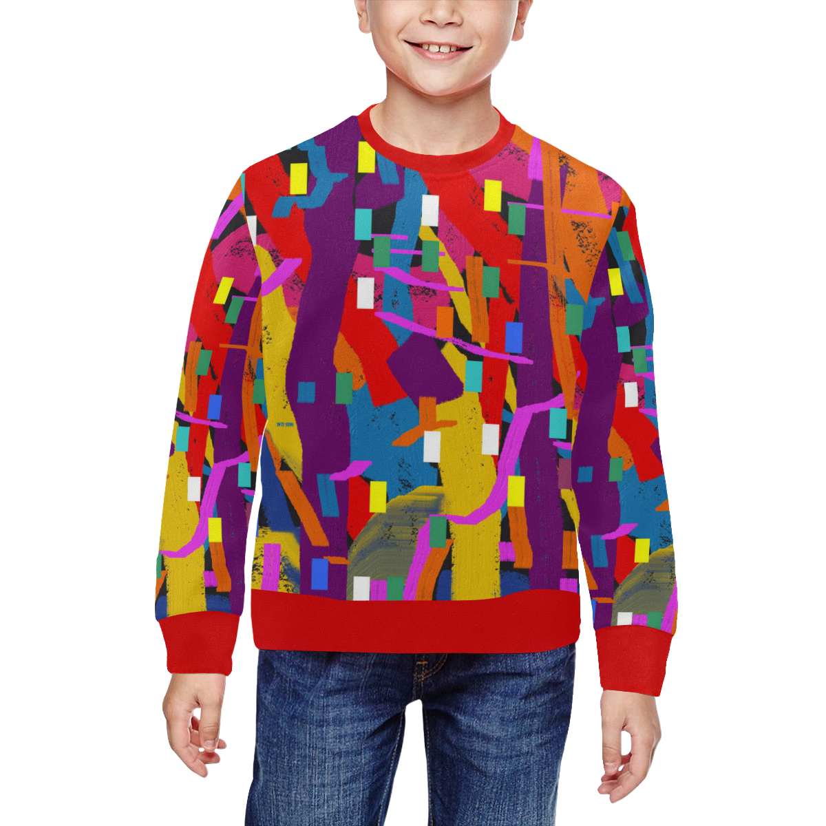 CONFETTI NIGHTS 2 All Over Print Crewneck Sweatshirt for Kids (Model H29)