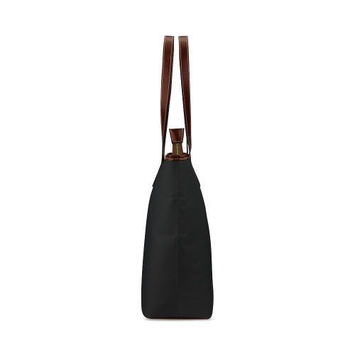 Black Cat Shoulder Tote Bag (Model 1646)