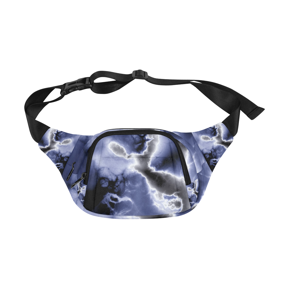 Winter Fractal 3 by JamColors Fanny Pack/Small (Model 1677)