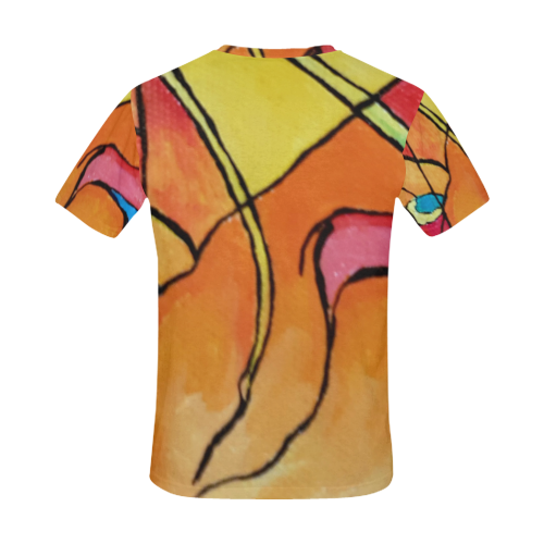 ABSTRACT All Over Print T-Shirt for Men (USA Size) (Model T40)