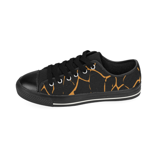 Abstract animal skin Men's Classic Canvas Shoes (Model 018)