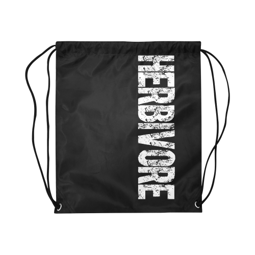 Herbivore (vegan) Large Drawstring Bag Model 1604 (Twin Sides)  16.5"(W) * 19.3"(H)