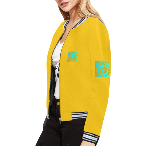 SERIPPY All Over Print Bomber Jacket for Women (Model H21)