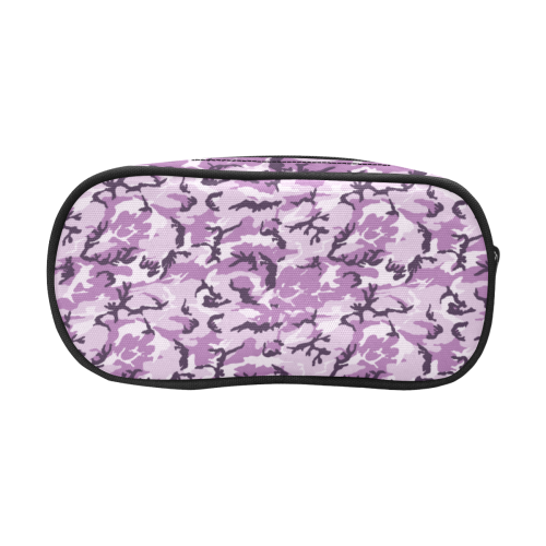 Woodland Pink Purple Camouflage Pencil Pouch/Large (Model 1680)